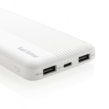 Logotrade werbemittel das Foto: Philips 10.000 mAh Slim Powerbank