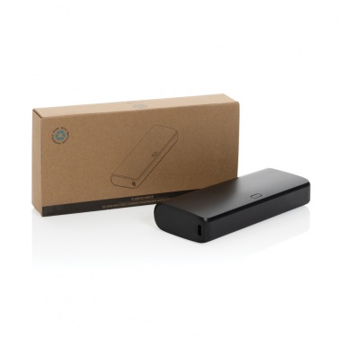 Logotrade werbemittel das Foto: FlashCharge 20.000mAh Fast-Charge Powerbank aus RCS rPlastik