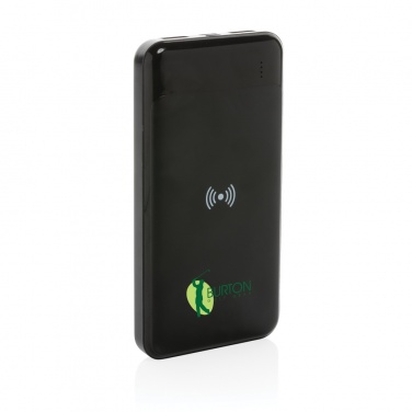 Logotrade Firmengeschenke das Foto: Wireless Powerbank aus RCS Standard recyceltem Kunststoff