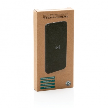 Logotrade Werbegeschenke das Foto: Wireless Powerbank aus RCS Standard recyceltem Kunststoff