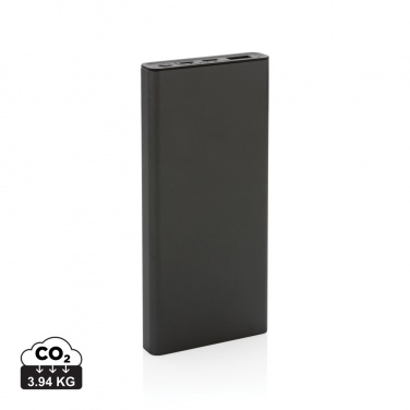 Logotrade Firmengeschenke das Foto: Terra RCS recycelte 18W-Aluminium-Powerbank 10.000mAh