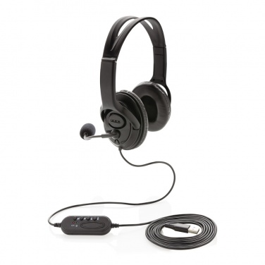 Logotrade Werbegeschenke das Foto: Over-Ear Headset mit Kabel