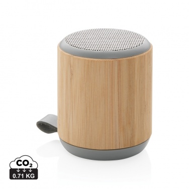 Logotrade Logogeschenke das Foto: Bambus und Stoff 3W Wireless Speaker