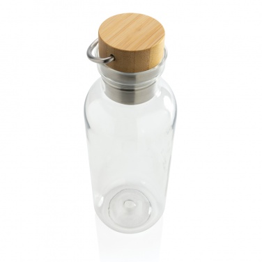 : RCS rPET Flasche with Bambusdeckel und Griff