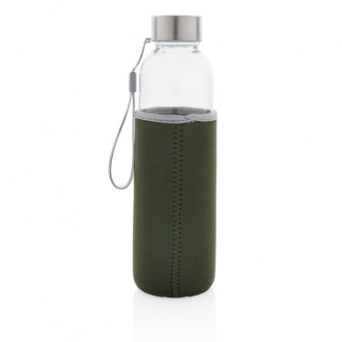 : Glasflasche mit Neopren-Sleeve