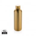 Impact Vakuumflasche aus RCS recyceltem Stainless-Steel, golden