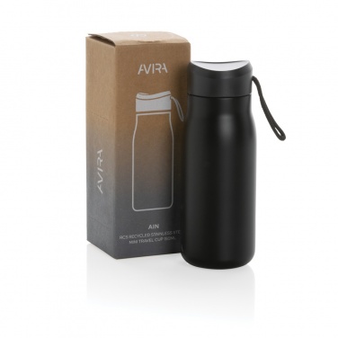 Logotrade Werbeartikel das Foto: Avira Ain 150ml Reiseflasche aus RCS rec. Stainless-Steel