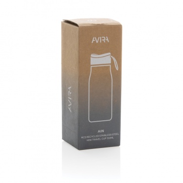 Logotrade Logogeschenke das Foto: Avira Ain 150ml Reiseflasche aus RCS rec. Stainless-Steel