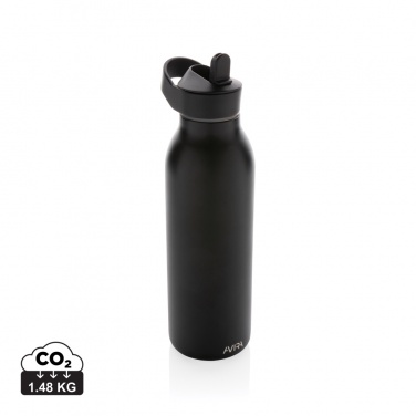 Logotrade Werbegeschenke das Foto: Avira Ara RCS Re-Steel Fliptop Wasserflasche 500ml