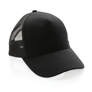 Logotrade Geschäftsgeschenke das Foto: Impact AWARE™ 190gr Brushed rCotton 5 Panel Trucker-Cap