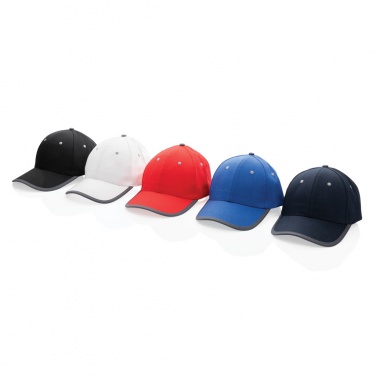 Logotrade Werbegeschenke das Foto: Impact AWARE™ 280gr Brushed rCotton 6 Panel Kontrast-Cap