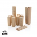 Kubb Outdoor Wurfspiel aus Holz, braun