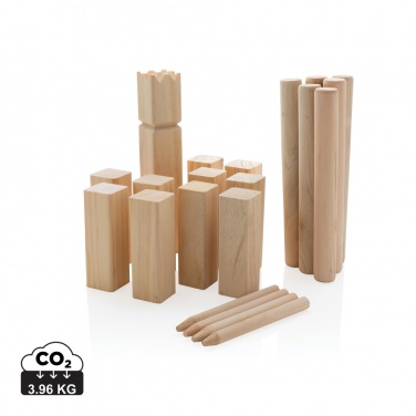 Logotrade Werbeartikel das Foto: Kubb Outdoor Wurfspiel aus Holz