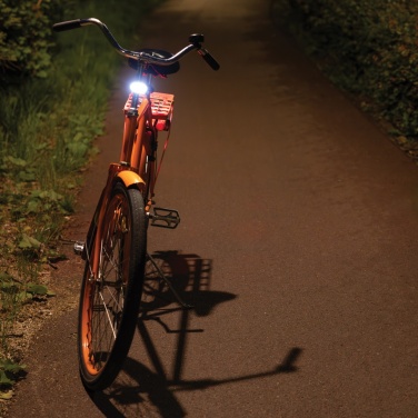 Logotrade Firmengeschenke das Foto: Lumino USB Fahrradlicht-Set aus RCS recyceltem Kunststoff