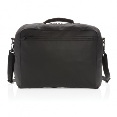 Logotrade Werbeartikel das Foto: Fashion schwarze 15,6" Laptoptasche, PVC-frei