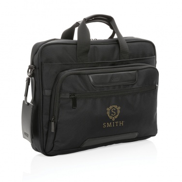 Logotrade Firmengeschenke das Foto: Swiss Peak AWARE™ RPET Voyager 15.6" Laptop-Tasche