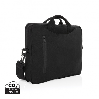 Logotrade Firmengeschenke das Foto: Laluka AWARE™ 15.4" Laptop-Tasche aus recycelter Baumwolle