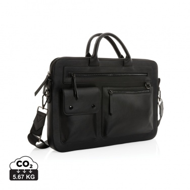 Logotrade Firmengeschenke das Foto: Swiss Peak 14" Laptoptasche aus GRS recyceltem PU