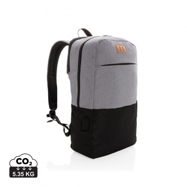 Logotrade Logogeschenke das Foto: Moderner 15.6" USB & RFID Laptop-Rucksack, PVC-frei