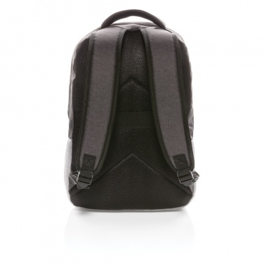 Logotrade Geschäftsgeschenke das Foto: Duo Color RPET 15.6" RFID Laptop-Rucksack, PVC-frei