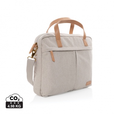 Logotrade Werbeartikel das Foto: Impact AWARE™ 16 oz. rCanvas Laptop-Tasche