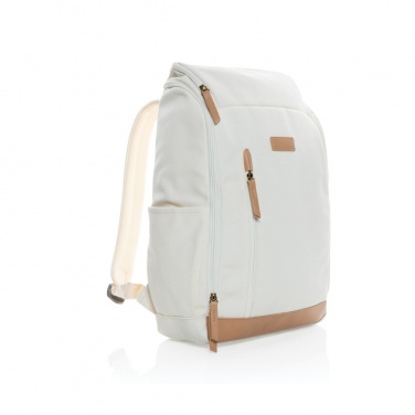 Logotrade Geschäftsgeschenke das Foto: Impact AWARE™ 16 oz. r recyceltem canvas 15" Laptop-Rucksack