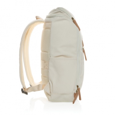 Logotrade Werbegeschenke das Foto: Impact AWARE™ 16 oz. r recyceltem canvas 15" Laptop-Rucksack