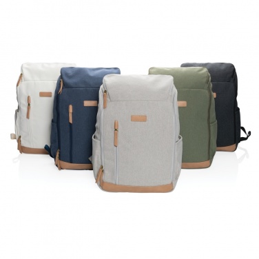 Logotrade Logogeschenke das Foto: Impact AWARE™ 16 oz. r recyceltem canvas 15" Laptop-Rucksack