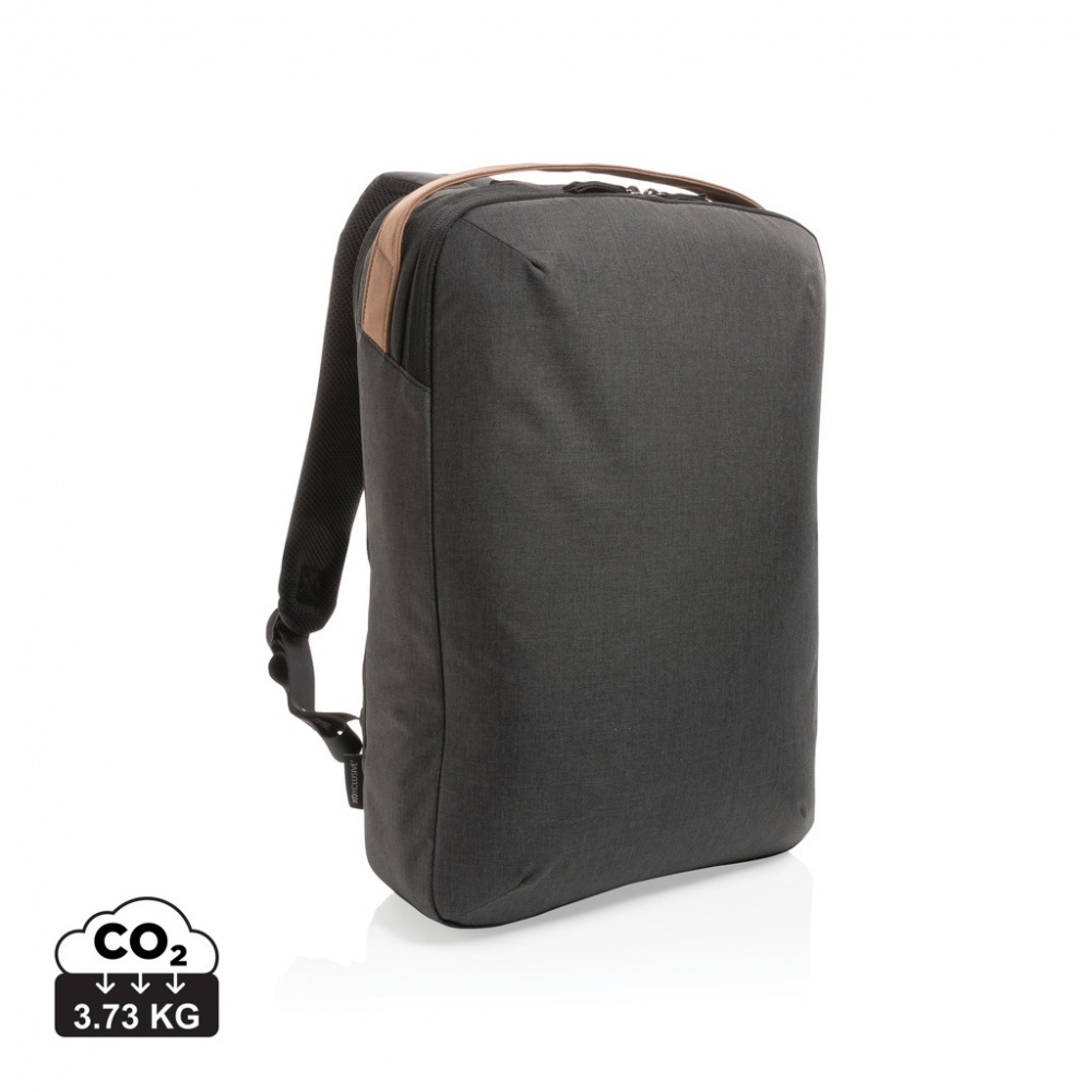 Logotrade Werbeartikel das Foto: Impact AWARE™ 300D Two-Tone Deluxe 15.6" Laptop-Rucksack