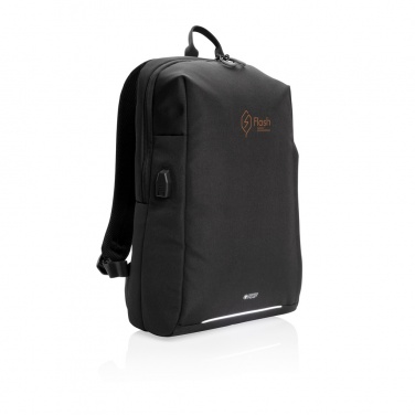 Logotrade Werbegeschenke das Foto: Swiss Peak AWARE™ RFID und USB A-Laptop-Rucksack