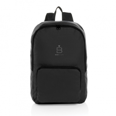 Logotrade Werbegeschenke das Foto: Dillon AWARE™ RPET faltbarer klassischer Rucksack