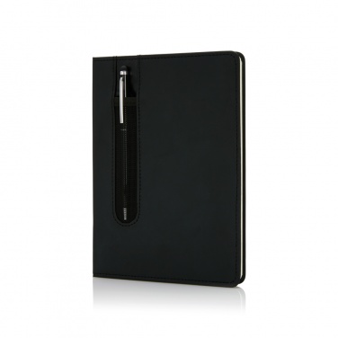 : Basic Hardcover PU A5 Notizbuch mit Stylus-Stift