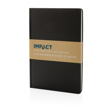 Logotrade Geschäftsgeschenke das Foto: A5 Impact Steinpaper Hardcover Notizbuch