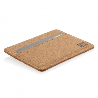 Logotrade Firmengeschenke das Foto: Kork RFID Slim-Wallet