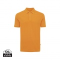 Iqoniq Yosemite Piqué-Poloshirt aus recycelter Baumwolle, Sonnenuhr orange