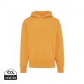 Iqoniq Yoho Relax-Hoodie aus recycelter Baumwolle, Sonnenuhr orange