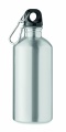 Trinkflasche recycelter 500 ml, Mattsilber