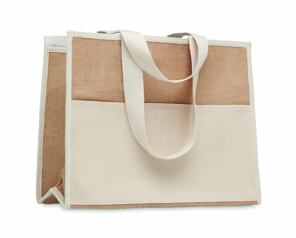 Logotrade werbemittel das Foto: Jute-Canvas Shopping Tasche