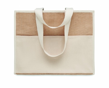 Logotrade Werbeartikel das Foto: Jute-Canvas Shopping Tasche