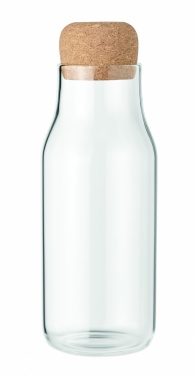 Logotrade Logogeschenke das Foto: Flasche Borosilikatglas 600ml