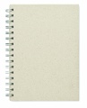 DIN A5 Notizbuch Graspapier, Beige