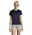 SPORTY DAMENT-SHIRT  140g, Französische Marine