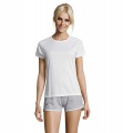 SPORTY DAMENT-SHIRT  140g, Weiß