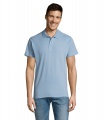 SUMMER II MEN Polo 170g, Piqué in Himmelblau