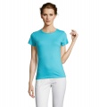 MISS DAMENT-SHIRT 150g, Atoll Blau