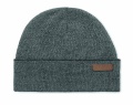 Doppellagige Beanie Acryl, Schwarz