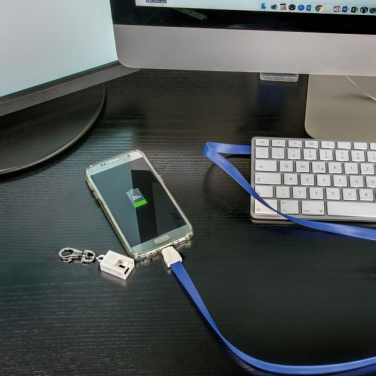 Logotrade Geschäftsgeschenke das Foto: Lanyard mit USB-Kabel LE PORT