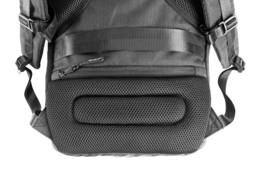 Logotrade Geschäftsgeschenke das Foto: Rolltop-Rucksack ELBERT Schwarzwolf