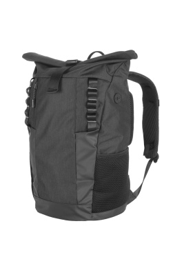 Logotrade werbemittel das Foto: Rolltop-Rucksack ELBERT Schwarzwolf