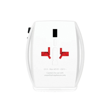 Logotrade Geschäftsgeschenke das Foto: SKROSS World Travel Adapter MUV 65W PD mit USB-C-Kabel